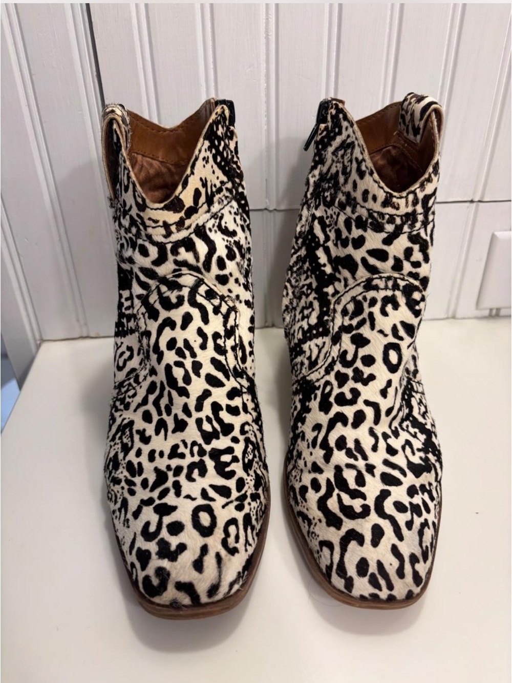 Zodiac Lennon Genuine Calf Hair Western Bootie